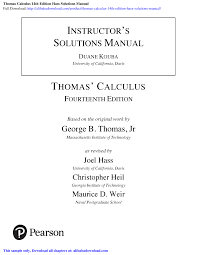 The function f is defined on the closed interval −5, 4. Thomas Calculus 14th Edition Hass Solutions Manual Studocu