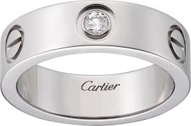 Love Ring 1 Diamondplatinum Diamond Love Ring Cartier Love Ring Cartier Wedding Bands