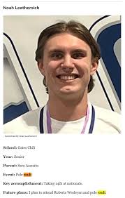 Hayden Penna clears 4.60 (15'1") to win Empire 8!