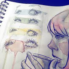 Just A Page From The Sketchbook With Some Eye Practice Practice Art Illustration Sketch Sketchbook Girlillustration Drawing Girldraw