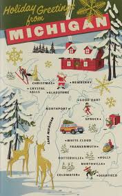 Michigan Travel Promo Michigan Christmas Vintage Michigan Michigan Travel