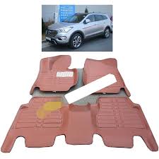 Fiber Leather Car Floor Mat For Hyundai Grand Santa Fe Hyundai Maxcruz Dm 3rd Generation 2012 2013 2014 2015 2016 20 Car Floor Mats Floor Mats Hyundai Santa Fe