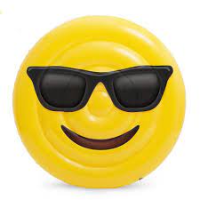 Sunglasses Emoji Pool Float Lounger The Floatys Co Inflatable Pool Floats Cool Pool Floats Luxury Pool Floats