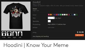 Hoodini Mens T Shirt Classic Cut Standard Weight T Shirt