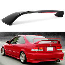 Maybe you would like to learn more about one of these? Cuztom Tuning Si Style Trunk Spoiler Wing W Red Led 3rd Brake Light Compatible With 1996 2000 Civic 2 Door Coupe Em Ej Models Buy Online In United Arab Emirates At Desertcart Ae Productid 33813422