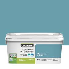 Davaus = couleur peinture luxens avec des idées. Peinture Couleurs Interieures Luxens Bleu Atoll 4 2 5 L Wet Rooms Kitchen And Bath Red Kids Rooms