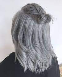 How To Wear Trendy Gray Hair 10 Shoulder Length Gray Hair Silver Hair Color Silver Grey Hair Hair Styles