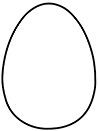 For older children, you could cut the eggs into quarters. Large Egg Shape Template Easter Egg Template Easter Egg Pattern Egg Template