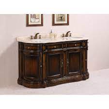Double vanities or double sink vanities are great additions medium to large bathrooms. Legion Furniture Wh3066 Vanity 66 Inch Solid Wood Sink Vanity With Marble No Faucet And Backsplash In Antique Brown