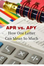 Apr Vs Apy How One Letter Can Mean So Much Teaching Opportunities Money On My Mind Banking