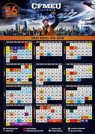 You may download these free printable 2021 calendars in pdf format. 2021 Victoria On Site Rdos Cfmeu Victoria Tasmania