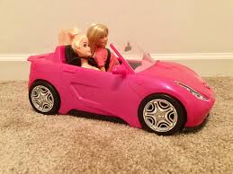 barbie estate vehicle signature pink convertible with seat belts walmart com walmart com barbie estate vehicle signature pink convertible with seat belts