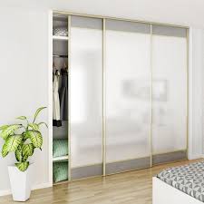 Kit Slid Up 210 Aluminium Anodise Or Pour 3 Portes De Placard Coulissantes 16 Mm Rail 2 7 M 70 Kg Porte Placard Porte Placard Coulissante Grande Salle De Bain