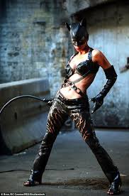 Catwoman In A Catsuit Halle Berry Stuns In Sheer One Piece Number Catwoman Halle Berry Catwoman Cosplay Halle Berry Catwoman Costume
