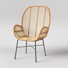 Lily Rattan Arm Chair With Metal Legs Assembly Required Opalhouse In 2020 Rattan Armchair Rattan Chair Opalhouse