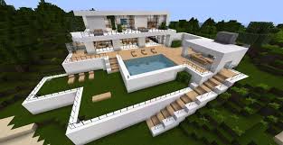House With Pool Minecraft Mansion Minecraft Creations Minecraft Blueprints