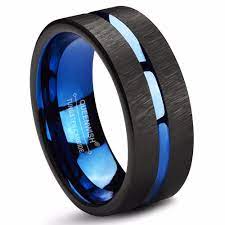 A Police Officer Who Is Wearing A Thin Blue Line Inspired Ring Is One Of The Best Ways To Sup Engagement Rings Couple Unusual Wedding Rings Tungsten Mens Rings