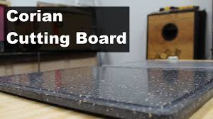 This type of butcher block is easier to produce, is more affordable, and is used in countertops, table tops, work benches and 95% of the products referred to as butcher block. Creating A Corian Cutting Board With A Juice Groove Youtube