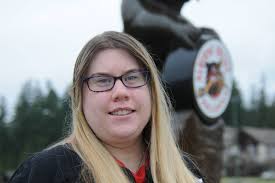Superfan backing up the BCHL's Alberni Valley Bulldogs