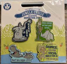 The jungle cruise is an attraction located in adventureland at many disney parks, including disneyland, magic kingdom, and tokyo disneyland.at hong kong disneyland, the attraction is named jungle river cruise. The Jungle Cruise Booster Pin Set Disney Pins Blog