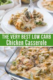 Low Carb Chicken Casserole Keto Friendly Recipe Low Carb Chicken Casserole Low Carb Chicken Keto Recipes Easy