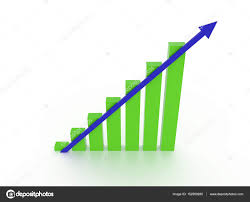 Rising Chart With Arrow Stock Photo Kerdazz7 152589280