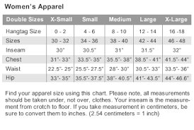 sizing charts sp custom online