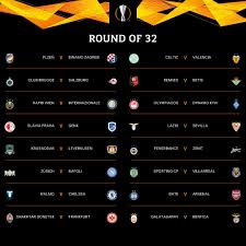 Keep thursday nights free for live match coverage. Uefa Europa League On Twitter Official Round Of 32 Draw Or Ueldraw