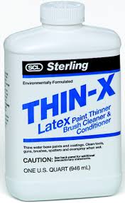 How to thin latex paint to avoid overlap? Savogran 080614 Thin X Odorless Paint Extender And Thinner Quart 082069648140 1