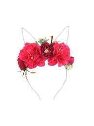 If you're after large blooming letters, fashionable flower walls or faux floral decorations that last forever we can make it for you. Buy Women S Artificial Flower Hairband Fashion Cat Ear Shaped Party Headband Hairbands At Jolly Chic