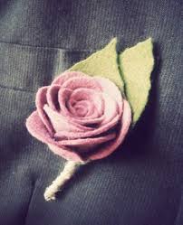 Felt Roses Rose Boutonniere And Boutonnieres On Pinterest Felt Roses Felt Flowers Rose Boutonniere