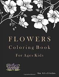 Each coloring page has several pictures of items that are typically one color. Amazon Com Flowers Coloring Book For Ages Kids A Wonderful Flower Color Relaxing Easy Flowers And Garden Designs In Large Print Coloring Book For Ages Adults Preschool Pages 8 5 X 11 Inch
