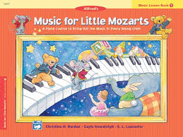 We are recommending these piano books for beginners. Music For Little Mozarts Alfred Music