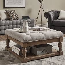 Three Posts Back East Tufted Ottoman Upholstery Couches Living Tufted Ottoman Coffee Table Ottoman