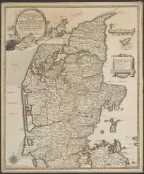 Der laden verkauft auch broschüren, karten, postkarten, souvenirs, eis und süßigkeiten. 1767 Map Of The Jutland Peninsula Of Denmark Kartographie Danemark Karten