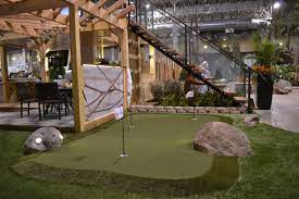 Chicago Putting Green Synlawn Landscaping Planters Pergola Outdoor Lighting Staircase Railing 3form Roof Deck Deck Company Outdoor