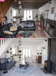 Avant Apres La Transformation D Un Salon En Piece Lumineuse Relooking Maison Renovation Maison Salle A Manger Rustique