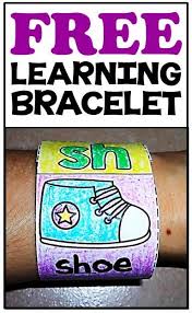 Free Sample Literacy Math Learning Bracelets English Phonics Kindergarten Word Work Kindergarten Blends And Digraphs