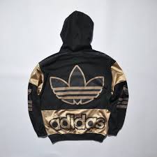 Black And Gold Adidas Jacket Rare Vintage Adidas Hoodie Sweatshirt Sweater Adidas Pullover Jumper Adidas Decente Color Block Black Gold Vintage Hoodies Adidas Hoodie Hoodie Design