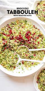 Broccoli Tabbouleh With Toasted Nuts Recipe Elle Republic Recipe In 2020 Tabbouleh Raw Broccoli Broccoli