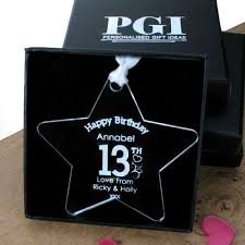 Enjoy browsing these 13th birthday gifts and if you have any suggestions you'd like added to my list, drop. Personalised 13th Birthday Gift 13th Birthday Gift Idea Girls 13th Birthday Gift 13th Birthday Acrylic Star Girls Teenager Gift Amazon Co Uk Kitchen Home