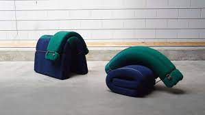 Some of these types of furniture, such as ottomans and footstools, are often designed with a hinged lid that allows for storage. Floor Skrabanja Designs 3d Knitted Furniture Without Staples Or Stitches