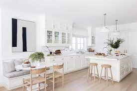 Get free shipping on qualified white kitchen cabinets or buy online pick up in store today in the kitchen department. White Shaker Kitchen With Gray Wash Wood Floors Transitional Kitchen