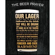 Metal Vintage Retro Man Cave Beer Prayer Tin Sign Wall Plaque Fridge Magnet Beer Signs Beer Poster Beer