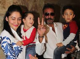 Sanjay Dutt With Maanyata And Children Veethi India People Bollywood Stars People