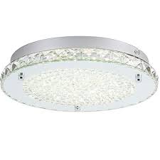 Dimmable modern minimalist led round shaped wood & metal & acrylic flush mount ceiling light. Led Flush Mount Light Fixture Auffel Minimalist Ceiling Light 11 Inch Surface Modern K9 Crystal Chandelier Glass 4000k Buy Online In Aruba At Aruba Desertcart Com Productid 83575777