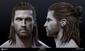 Artstation Alexios Hair Assassin S Creed Odyssey Stephanie Chafe Assassins Creed Assassins Creed Odyssey Assassins Creed Artwork