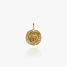 Select from elegant gold plating, rose gold, or sterling silver, you'll be obsessed with this uniquely personalized tribute to your deepest self with this intricately designed pisces zodiac. Mythology 18kt Gold Pisces Necklace
