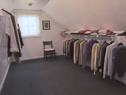 Turning an attic into a bedroom has its challenges. Turn An Unfinished Attic Into A Walk In Closet Hgtv