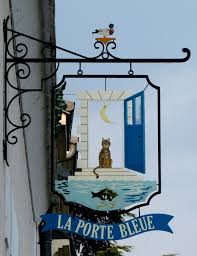 Enseigne Porte Bleue A Amboise Storefront Signs Shop Signs Pub Signs
